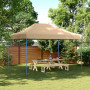 Tente de Réception Pliable Beige vidaXL - 410x279x315 cm | Abri Escamotable de Qualité pour Événements Extérieurs