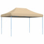 vidaXL Beige Pop-Up Folding Party Tent - 410x279x315 cm