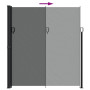 Auvent latéral rétractable vidaXL - 220x600 cm anthracite