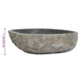 vidaXL Oval River Stone Washbasin - (45-53)x(34-41) cm