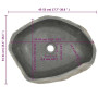 vidaXL Oval River Stone Washbasin - (45-53)x(34-41) cm