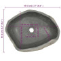 vidaXL Oval River Stone Washbasin - (45-53)x(34-41) cm