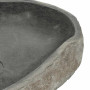 vidaXL Oval River Stone Washbasin - (45-53)x(34-41) cm