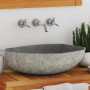 vidaXL Oval River Stone Washbasin - (45-53)x(34-41) cm