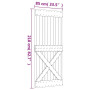 "Achetez la Porte NARVIK 85x210 cm en Bois Massif de Pin | Qualité supérieure | vidaXL"