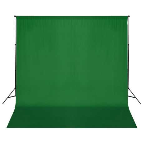 Système de support de toile de fond vidaXL - 600 x 300 cm Vert