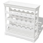 vidaXL White Wine Bottle Rack Shelf