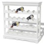 "vidaXL Casier à Bouteilles Abreu Blanc - Rangement Élégant et Fonctionnel pour Votre Collection de Vins"