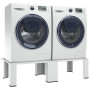 Socle double pour lave-linge et sèche-linge vidaXL - Blanc