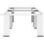 Socle double pour lave-linge et sèche-linge vidaXL - Blanc