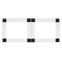 Socle double pour lave-linge et sèche-linge vidaXL - Blanc