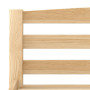 vidaXL Solid Pine Wood Bed Frame without Mattress - 200x200 cm