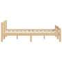 vidaXL Solid Pine Wood Bed Frame without Mattress - 200x200 cm