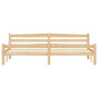 vidaXL Solid Pine Wood Bed Frame without Mattress - 200x200 cm