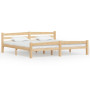 vidaXL Solid Pine Wood Bed Frame without Mattress - 200x200 cm
