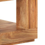 "Table Basse Bois d'Acacia Massif 45x45x40 cm - Élégance Naturelle par vidaXL"