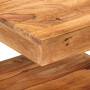 "Table Basse Bois d'Acacia Massif 45x45x40 cm - Élégance Naturelle par vidaXL"