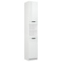 vidaXL White Glossy Bathroom Cabinet 32x34x188.5 cm