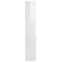 "vidaXL Armoire de Salle de Bain Blanc Brillant 32x34x188,5 cm - Design Élégant et Fonctionnel"