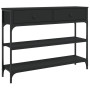 Table console bois d'ingénierie vidaXL- 100x25x75 cm Noir