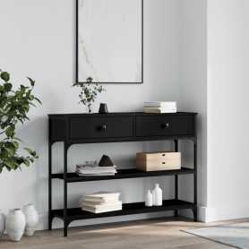 Table Console Noir vidaXL 100x25x75 cm en Bois d'Ingénierie - Élégance Moderne pour Votre Intérieur | Achetez Maintenant