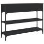 Table console bois d'ingénierie vidaXL- 100x25x75 cm Noir