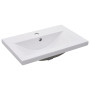 vidaXL White Ceramic Undermount Sink - 61 x 39.5 x 18.5 cm