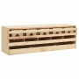 vidaXL Solid Pine Wood 5-Compartment Nesting Box 117x33x38 cm