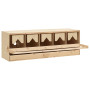vidaXL Solid Pine Wood 5-Compartment Nesting Box 117x33x38 cm