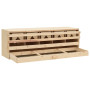 vidaXL Solid Pine Wood 5-Compartment Nesting Box 117x33x38 cm