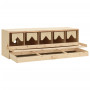 vidaXL Solid Pine Wood 5-Compartment Nesting Box 117x33x38 cm