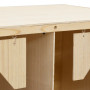 vidaXL Solid Pine Wood 5-Compartment Nesting Box 117x33x38 cm