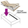 vidaXL Slatted Base without Mattress with 28 Slats 7 Zones 70x200 cm