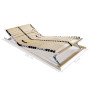 vidaXL Slatted Base without Mattress with 28 Slats 7 Zones 70x200 cm