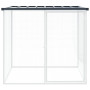 vidaXL Chicken Coop with Anthracite Roof 103x98x90 cm - Galvanized Steel