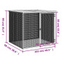 vidaXL Chicken Coop with Anthracite Roof 103x98x90 cm - Galvanized Steel