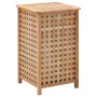 vidaXL Wooden Walnut Solid Laundry Hamper 39 x 39 x 65 cm