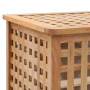 vidaXL Wooden Walnut Solid Laundry Hamper 39 x 39 x 65 cm