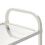 "vidaXL Chariot de Cuisine 3 Niveaux en Acier Inoxydable - 95x45x83,5 cm | Optimisez votre espace culinaire"