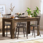 Table à dîner Chêne marron Bois d'ingénierie vidaXL - 140x74,5x76 cm
