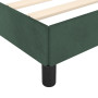 vidaXL Dark Green Velvet Bed Frame without Mattress - 80x200 cm