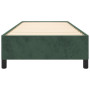 vidaXL Dark Green Velvet Bed Frame without Mattress - 80x200 cm