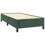 vidaXL Dark Green Velvet Bed Frame without Mattress - 80x200 cm