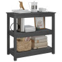 Table console Bois massif de pin vidaXL - 80x40x74 cm Gris