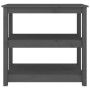Table console Bois massif de pin vidaXL - 80x40x74 cm Gris