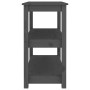 Table console Bois massif de pin vidaXL - 80x40x74 cm Gris