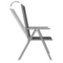 Chaises de jardin pliables lot de 2 Textilène vidaXL - Noir