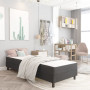 vidaXL Grey Fabric Bed Slatted Base Frame - 80x200 cm (Mattress Not Included)