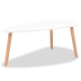 Ensemble de tables basses 2 pcs Bois de pin massif vidaXL - Blanc