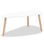 Ensemble de tables basses 2 pcs Bois de pin massif vidaXL - Blanc